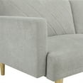 thumbnail image 6 of Yesfashion 75.6" Futon Sofa Bed,Convertible Sleeper Sofa with Tapered Wood Legs,Modern Snowflake Velvet Upholstered Couch,3 Seater Sleeper Sofa for Small Spaces, 6 of 10