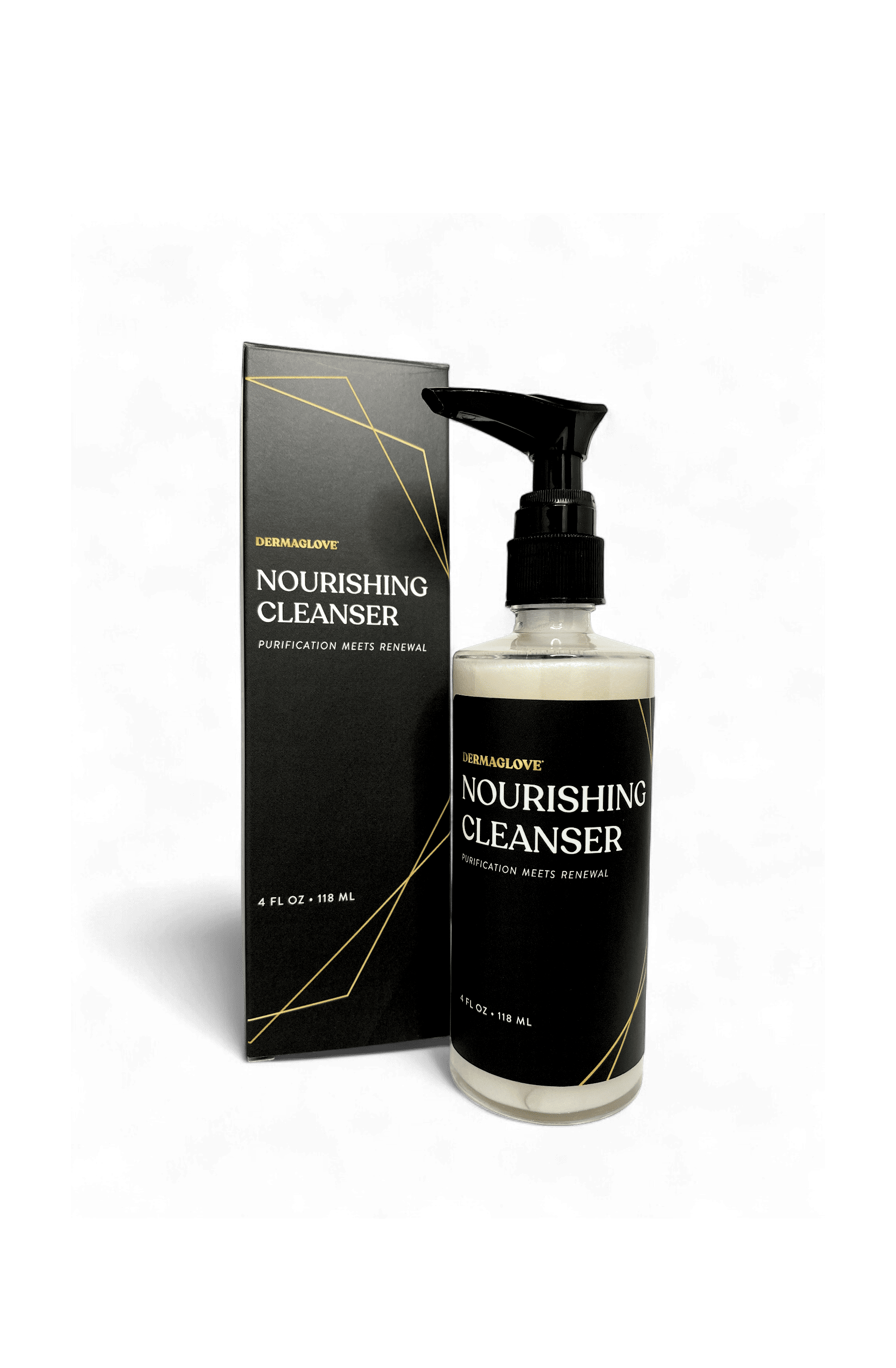 Nourishing Cleanser - Gentle Daily Facial Wash with Hyaluronic Acid, Green Tea, Rose Essense & Vitamins A, C, E - 4 Fl Oz (Pack of 1)