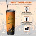 thumbnail image 6 of Fall Tumbler 20 oz Travel Coffee Mug Fall Leaf Print Skinny Tumblers with Lid and Straw Stainless Steel Insulated Coffee Leaves Cups Gift for Fall, 6 of 6
