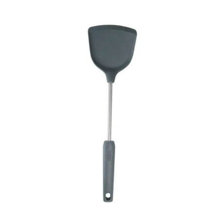 

1pc Cooking Spatula Non-stick Heat Resistant Silicone Shovel Kitchen Gadget for Home (Grey)