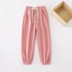 thumbnail image 4 of Odeerbi 2-12 Años Niñas Algodón Pantalones de Ejercicio Deportes Jogger Pantalones Verano Cintura Elástica Joggers, 4 of 9