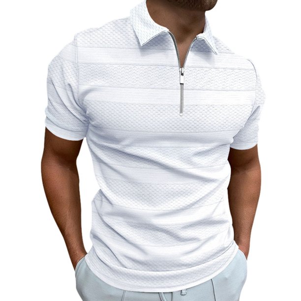 Camiseta de manga larga con solapa para hombre, para todas las estaciones, con contraste de rayas, mezcla de poliéster y algodón, ropa de trabajo