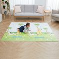 thumbnail image 2 of Fantasy Fields Safari Animal Soft Foam Baby Crawling Mat, Blue/White, 2 of 16