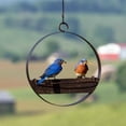 thumbnail image 4 of Mosaic Birds Bistro Bird Feeder - Premium Metal Bird Feeder, Chew-Proof, Weather & Water Resistant, 16.9oz, 1 Piece, Black, 4 of 8