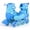 Blue, variant on Babyjoy 4-Size Adjustable Light-Up Roller Skates with Illuminating Wheels & Safety Support Purple
