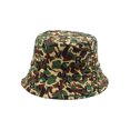 thumbnail image 2 of Sombrero de pescador Sombrero de sol de doble cara Camuflaje Estampado de letras Plegable, 2 of 8