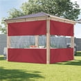 thumbnail image 1 of Covers &amp; All ClearPanel-T-Red-07 18 oz Outdoor Vinyl Curtain with Clear Tarp Panel  Red - 8' H x 9' W, 1 of 1