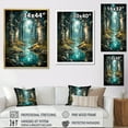 thumbnail image 4 of Designart "Birch Woods captivate Forest V" Floral Floater Framed Canvas Art Print, 4 of 7