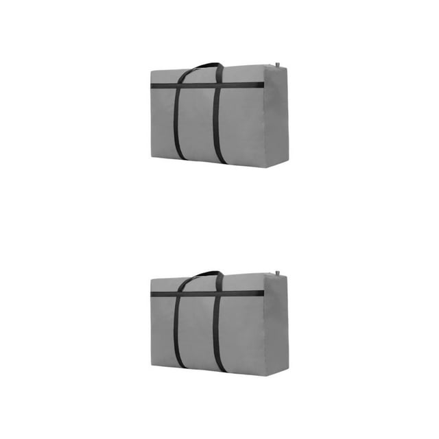 Ruiboury Bag Large Capacity For Anywhere Wear-resistant And Non-breaking Easy To Carry light grey-125L 2Set