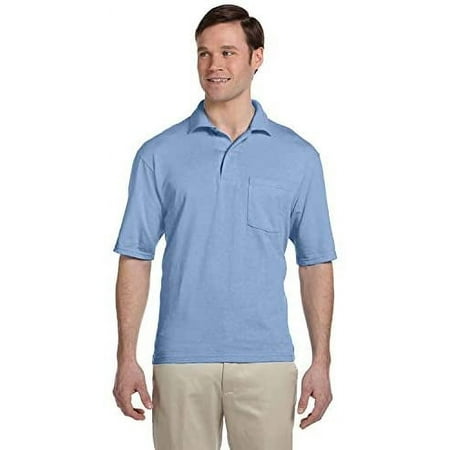 Mens 50/50 Jersey Pocket Polo with SpotShield (436P)