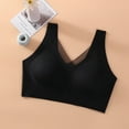thumbnail image 3 of FhsagQ Soutien-Gorge Femme Robe Soutien-Gorge Slip Dames sous-Vêtements Légers Dentelle Sans Armature Rassemblé Bretelles Confortables Débardeur Modèles Soutien-Gorge de Base Grande Taille Soutiens-Gorge pour Femmes 5X-6X Maxi Noir TTG, 3 of 3