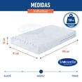 thumbnail image 5 of Snoozelle Comfort Colchón Individual Firme, Espuma Alta Densidad, Memory Foam, Frescura al Dormir, En Caja, Soporte Ortopédico, Tecnología Antibacteriana, 97x190x16cm, Comfort y Durabilidad, 5 of 5