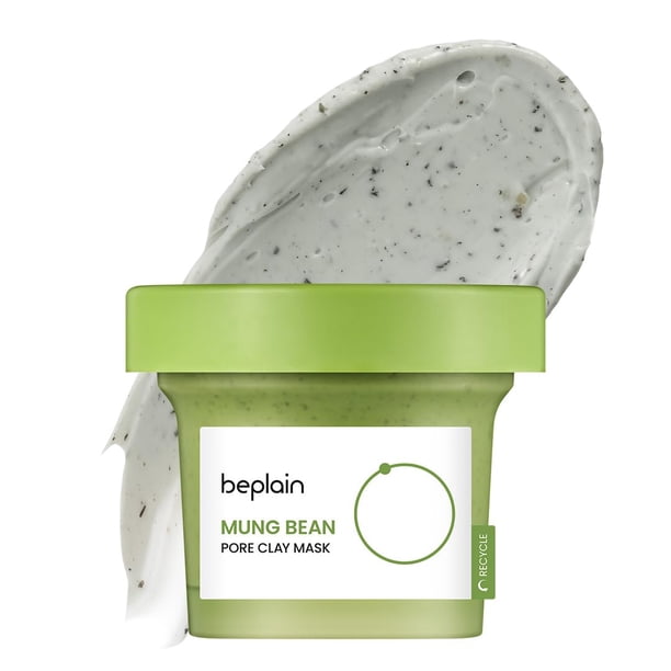Máscara de arcilla beplain Mung Bean Pore 120 ml para espinillas y espinillas