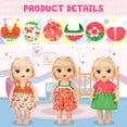 thumbnail image 3 of K.T. Fancy 9 Pcs Alive Baby Doll Clothes Set,  10-12 inch Girl Doll Outfits Accessories with Jumpsuit & Skirts, 3 of 8