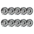 thumbnail image 4 of Rodamientos 5x16x5mm Rodamiento de bolas Ranura profunda 625ZZ Acero al carbono para scooter 10pcs, 4 of 6