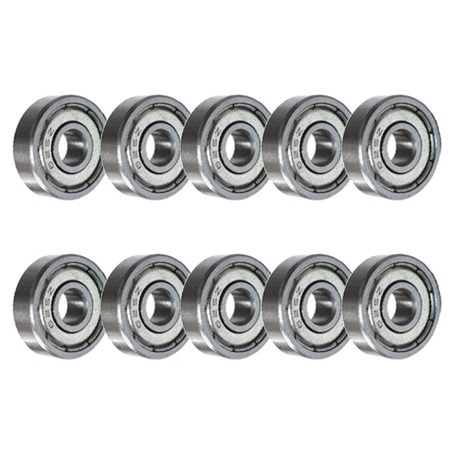 JShteea 10 Uds 5x16x5mm Rodamiento Bolas Profunda 625ZZ Rodamientos Acero Al Carbono para Scooter