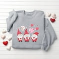 thumbnail image 7 of VKOYWKM Womens Valentines Day Sweatshirt Cute Heart Print Pullover Oversized Long Sleeve Crew Neck Valentine Holiday Sweatshirts, 7 of 7