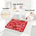 thumbnail image 4 of Red Christmas Drying Mat for Kitchen Counter 16" X 18" Christmas Dish Drying Mat for Kitchen Decor Red Xmas Drying Mats For Home Counter Drying Mats For Dishes Dish Mat Drying Mat, 4 of 8
