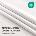 thumbnail image 3 of Cortinas opacas Joydeco de lino para dormitorio, 244 cm, con ojal, 3 of 8