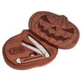 thumbnail image 2 of Case XX Knives 2021 Happy Halloween Trapper Orange Bone Stainless Pocket Knife, 2 of 2