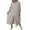 a_Beige, variant on Womens Cotton Linen Dresses Long Summer Maxi Dress 3/4 Sleeve Plus Size Loose Sundress for Ladies