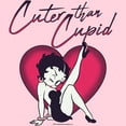 thumbnail image 2 of Junior's Betty Boop Cuter Than Cupid  Graphic Tee Light Pink X Large, 2 of 3