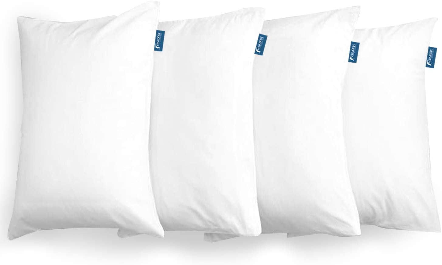 Moonsea Waterproof Pillow Protectors Zippered 4 Pack, King ...