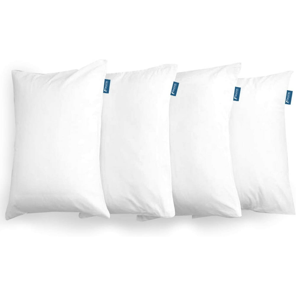 Moonsea Waterproof Pillow Protectors Zippered 4 Pack, King Size 20x36
