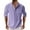 Purple, variant on Haoxianjian Compression Shirt Men Shirts For Teens Mens Fashion Solid Turndown Collar Half Cardigan Casual Top Shirt Button Tops Comfortable Sweatshirt For Men