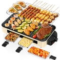 thumbnail image 1 of Electric Indoor Grill 1500W -2 in 1 Smokeless Indoor Grill for Kitchen with Non-stick Removable Grill & Griddle Plate,Temperature Control Korean BBQ, 1 of 7