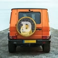 thumbnail image 7 of DouZhe Waterproof Spare Tire Cover, Doge Coin Doge-Coin Prints Adjustable Wheel Covers Fit for Jeep Trailer RV SUV Car, 16 inch, 7 of 7