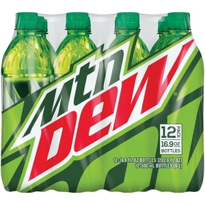 Image of Mtn Dew Soda 12-16.9 fl. oz. Bottles