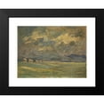 thumbnail image 2 of Ernst Schiess 14x11 Black Modern Framed Museum Art Print Titled - Campagna with Distant Aqueduct, 2 of 5