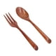 thumbnail image 3 of Utensilio de Cocina de Madera ANGGREK Juego de cuchara de Tenedor de Madera Inofensivo 2 Piezas Para Niños, 3 of 8