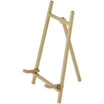 Bard's Satin Gold-toned Metal Easel, 7" H x 4.25" W x 4.5" D, Pack of 2