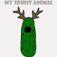 thumbnail image 2 of CafePress - Funny Pickle Spirit Animal - White/Black Shot Glass, Unique and Funny Shot Glass, 2 of 2