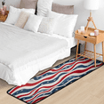 thumbnail image 5 of CURLYOOT Abstract Geometric Runner Rug 2'x6' Washable Kitchen Runner Rug Indoor Non Slip Laundry Rugs American flag Floor Carpet for Hallway Kitchen Entryway Bedroom Living Room, 5 of 9
