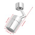 thumbnail image 2 of Braveheart 720 degrees Rotating Water Tap Kitchen Laundry Room Adjustable Splash Proof Metal Water Faucet Type 1, 2 of 9