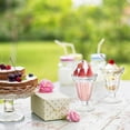 thumbnail image 6 of LShunze Summer Ice Cream Cup, Plastic Clear Milkshakes Footed Ice Cream Cups Dessert Bowls Set for Sherbet Trifle, Fruit, Salad, Snack, Cocktails, 6 of 7