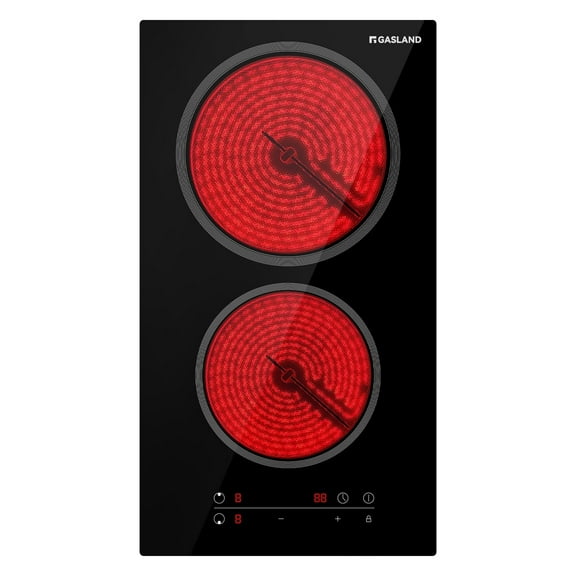 GASLAND 12-Inch 2-Burner Built-in Electric Ceramic Cooktop, ETL, 240V, 3000 W, CH30BF