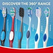 Colgate 360 Advanced Whitening Toothbrush Pack, Soft Adult Toothbrushes, 2 Pack