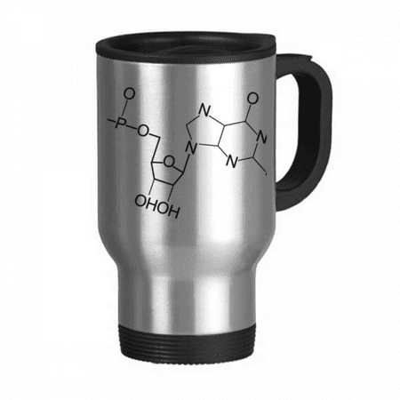 

Checal Molecular Structure Illustration Travel Mug Flip Lid Stainless Steel Cup Car Tumbler Thermos
