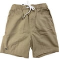 thumbnail image 3 of Micros Youth Boys Drawstring Shorts, Khaki, X-Small, 3 of 3