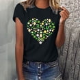 thumbnail image 2 of Camisetas con estampado del Día de San Patricio y cuello redondo para mujer, blusas femeninas cómodas a la moda, Tops Fridja bn877, 2 of 6