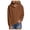 Brown, variant on Hoodies Women Long Sleeve Waffle Knit Sweater 2025 Fall Texture Button Oversized Sweatshirts Winter Dresses with Pockets (Brown,S)