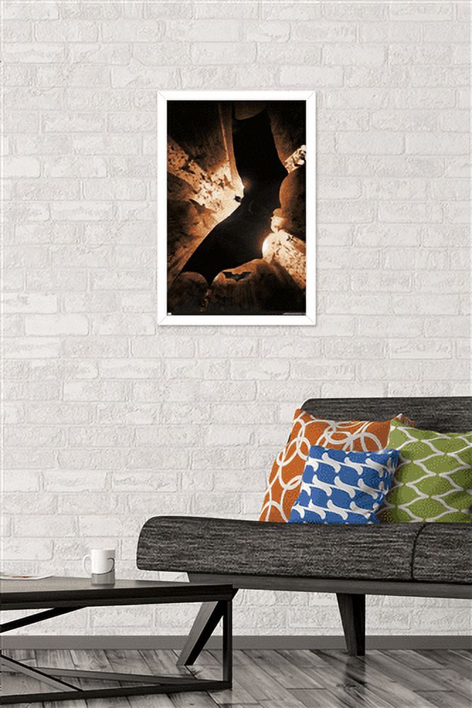 DC Comics Batman Begins - One Sheet Wall Poster, 14.725" x 22.375", Framed