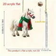 thumbnail image 5 of Christmas Horse Ornaments Christmas Tree Hanging Decorations Wooden Horse Decorations Vintage Animal Hanging Ornaments Western Theme Party Decor for Xmas Tree Home Decor（ABCD), 5 of 5