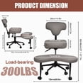 thumbnail image 2 of Kalkiam Fidget Chair Ergonomic Comfort Kneeling Chair Height Adjustable Seat with Lumbar Support for Adults Fidget and Yoga Pose Improvement welcoming, 2 of 9