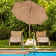 thumbnail image 4 of Goplus 6.5 FT Hula Thatched Tiki Beach Umbrella 30° Tilting Hawaiian Style Umbrella Natural, 4 of 10