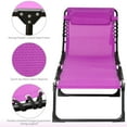 Outsunny Outdoor Folding Chaise Lounge Chair Portable Lightweight